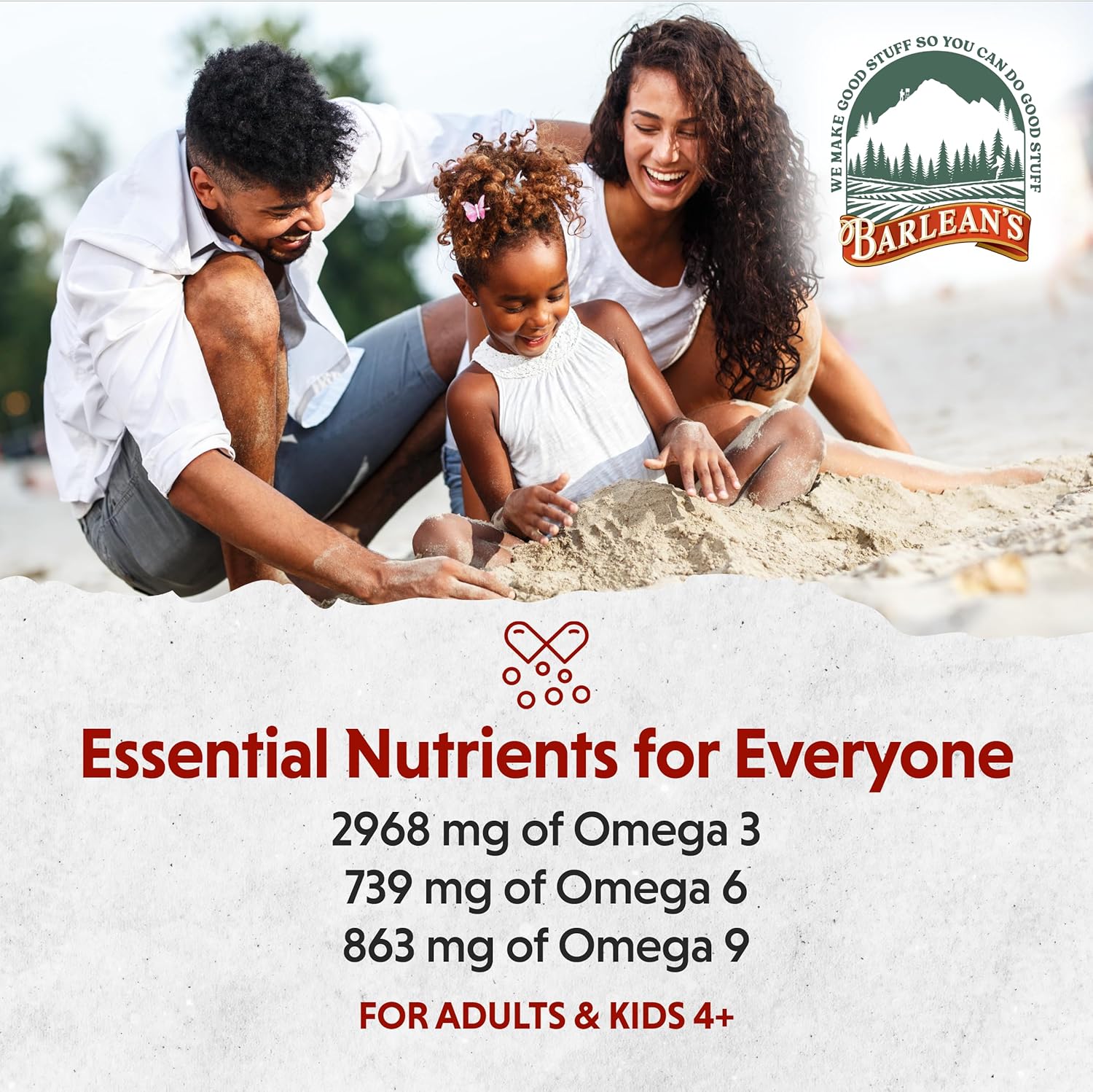 Barlean'S Vegan Omega 3 6 9 Flaxseed Oil Liquid Supplement, Strawberry Banana Smoothie, Flax Seeds Oil With 2,968 Mg Ala Fatty Acid, Non-Gmo And Gluten Free, 16 Oz : Health & Household