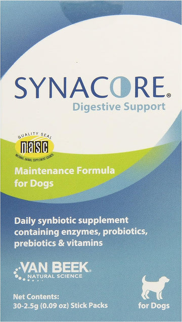 VAN BEEK Synacore Digestive Support for Dogs, 30-Pack