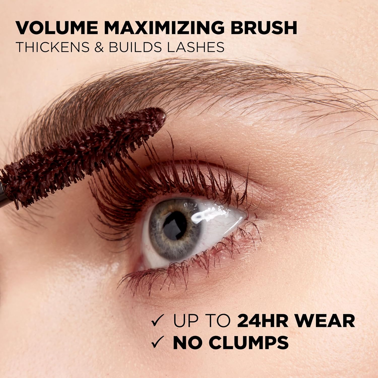 L'Oreal Paris Makeup Voluminous Original Mascara, Deep Burgundy, 0.26 Fl Oz : Beauty & Personal Care