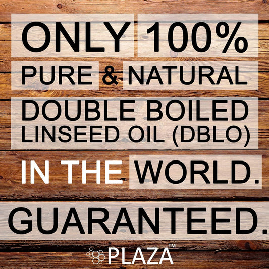 PLAZA - Double Boiled Linseed Oil - 100 ml Pack used for Wood Finishing, On Walls before applying paint, mixing in putty, bare wooden furniture, outside wooden furniture, Cricket bats, hockey, guitar