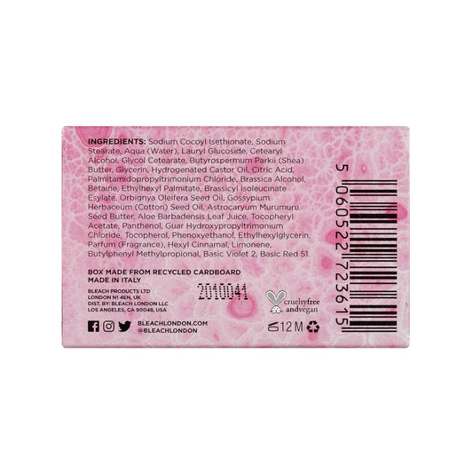 Bleach London Rose Shampoo Bar - Pale Pink Rinse, Vegan, Cruelty Free, Colour Protected Clean, Colour Depositing Formula, 250 Ml