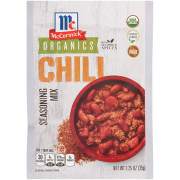 Mccormick Organics Chili Seasoning Mix, 1.25 Oz (Pack Of 12)