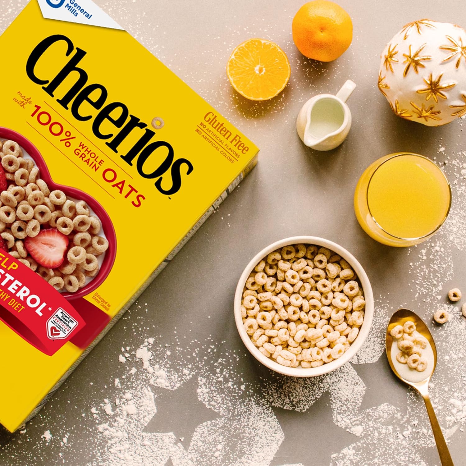 Original Cheerios Heart Healthy Cereal Cup, 1.3 OZ Single Serve Cereal Cup (Pack of 12): Breakfast Cereals