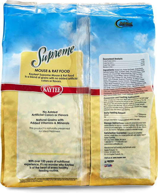 Kaytee Supreme Pet Mouse And Rat Food, 4 Lb