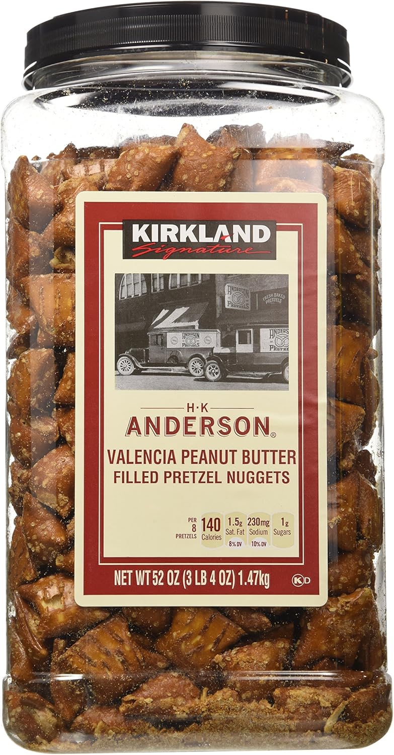 Kirkland Hk Anderson Peanut Butter Filled Pretzels 3.25 Lbs