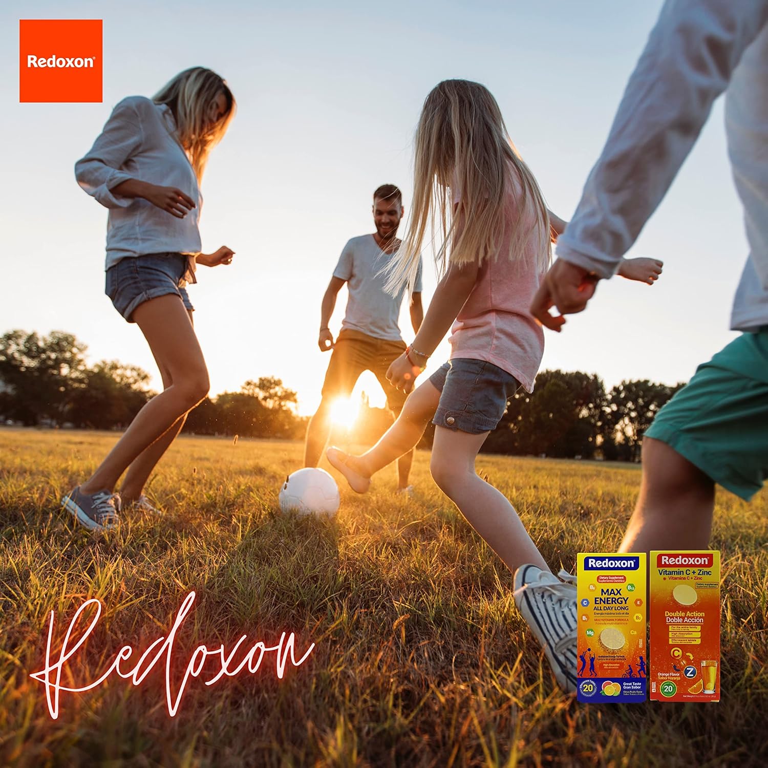 Redoxon Max Energy, Helps Support Inmune System, Citrus Flavor, 20 Effervescent Tablets, 2.82 Oz, Box : Health & Household