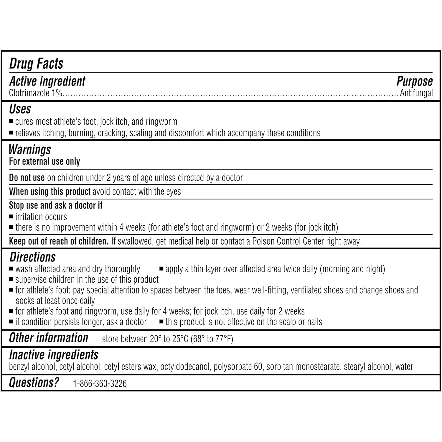 Lotrimin AF Cream for Athlete's Foot, Clotrimazole 1% Antifungal Treatment, Clinically Proven Effective Antifungal Treatment of Most AF, Jock Itch and Ringworm, Cream, .42 Ounce (12 Grams) : Health & Household