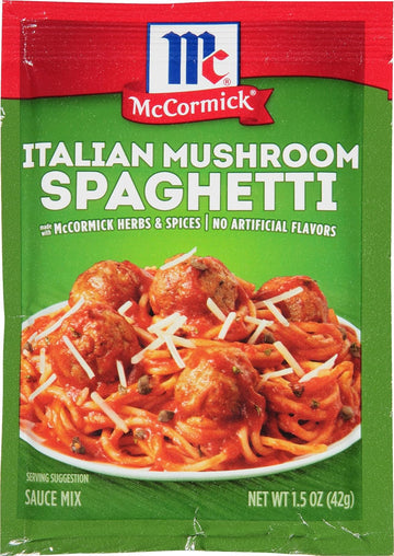 Mccormick Italian Mushroom Spaghetti Sauce Mix, 1.5 Oz