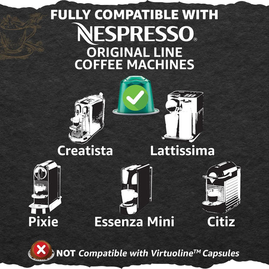 Cellini Caffè Mixed Variety Aluminum Nespresso Pods, 8 Distintive Italian Flavors, 100% Nespresso Original Machine Compatible, 80 Count, Medium To Strong Roast Coffee Capsules