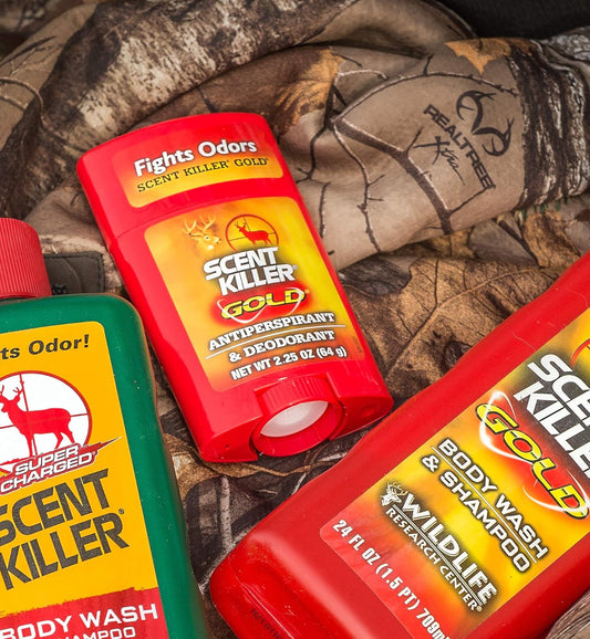 Scent Killer Gold Unscented Deodorant and Antiperspirant for Hunting Scent Control