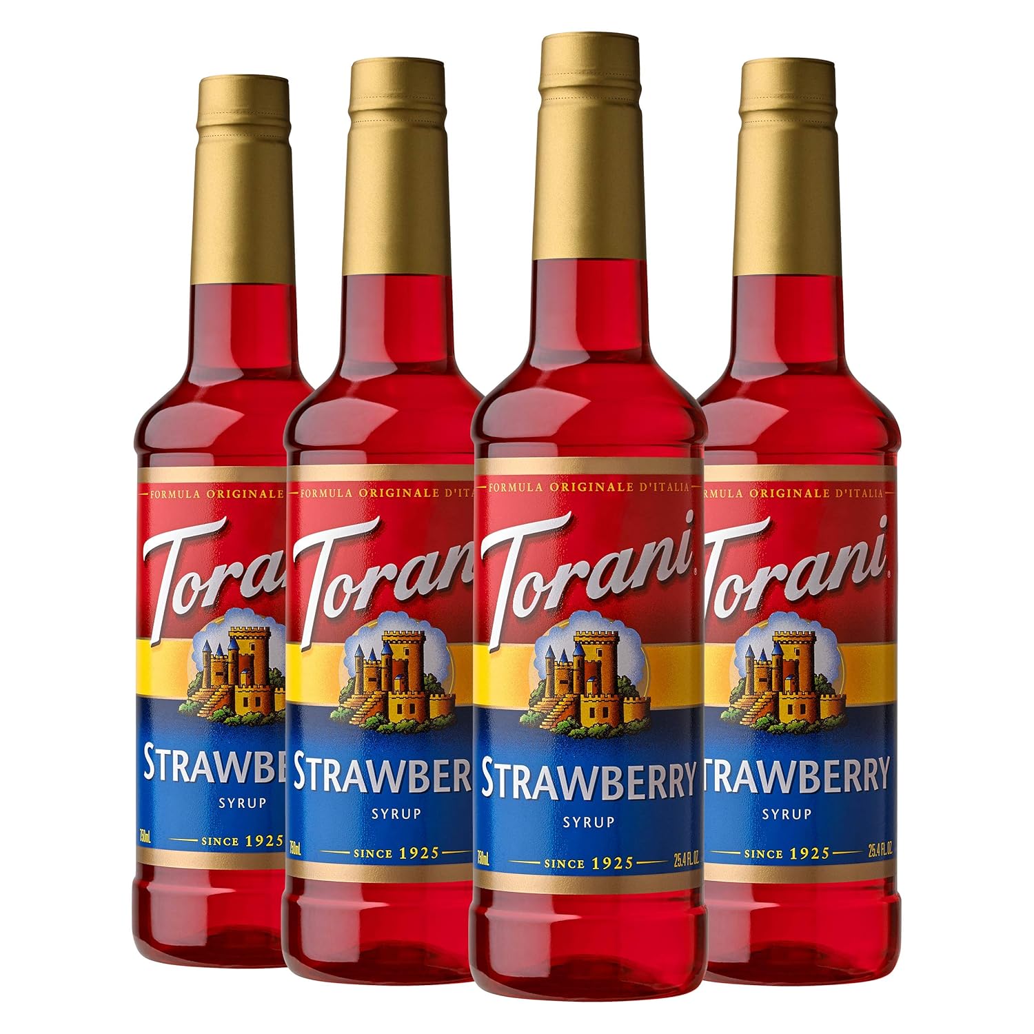 Torani Syrup, Strawberry, 25.4 Ounce (Pack Of 4)