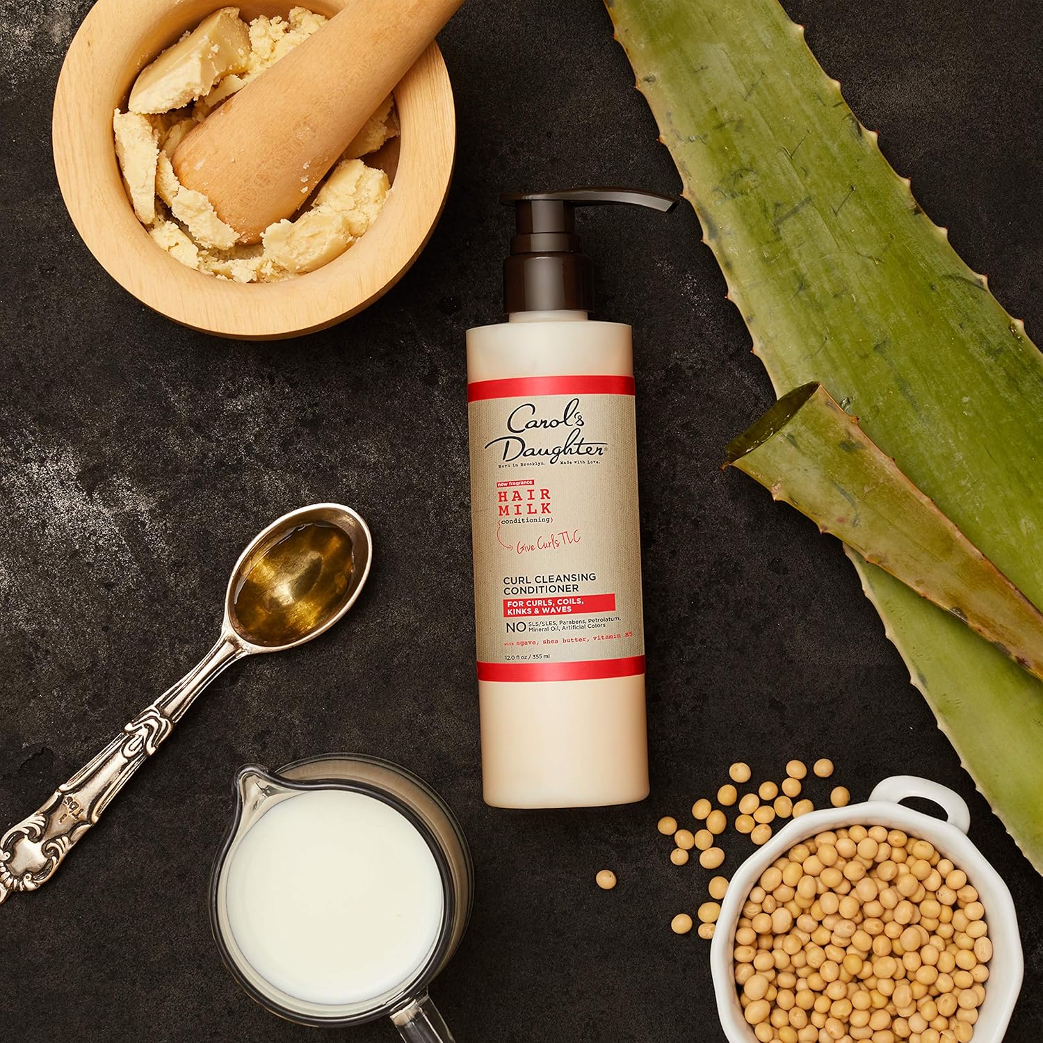 Carol’s Daughter Hair Milk Sulfate Free Cleansing Conditioner for Curls, Coils and Waves, with Agave and Shea Butter, Sulfate Free Co Wash, 12 fl oz : Beauty & Personal Care