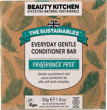 Beauty Kitchen - The Sustainables Everyday Gentle Organic Shampoo 300Ml - Mild And Nourishing Hair Cleanser - Organic Ingredients - Gentle Formula