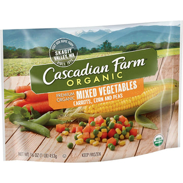 Cascadian Farm Organic Mixed Vegetables With Carrots, Corn and Peas, Frozen Vegetables, 16 oz