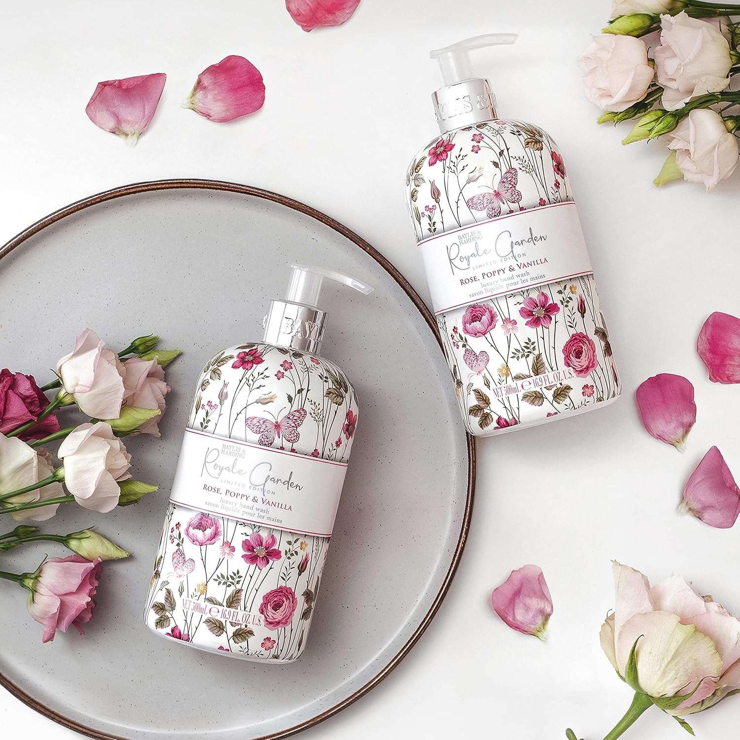 Baylis & Harding Royale Garden Rose, Poppy & Vanilla Hand Wash, 500 ml (Pack of 6) - Vegan Friendly : Amazon.co.uk: Beauty