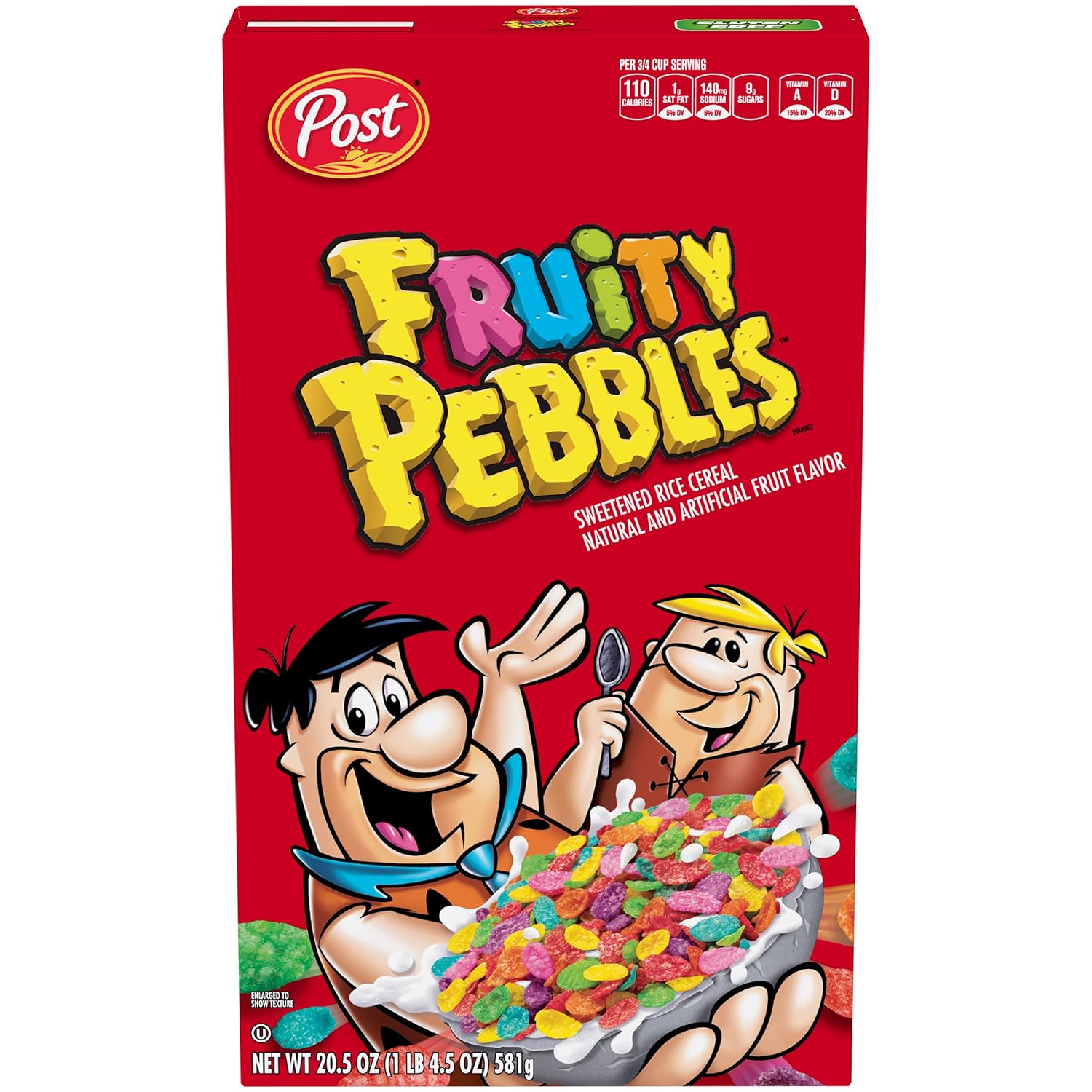 Post Fruity Pebbles Cereal 20.5 oz. Box