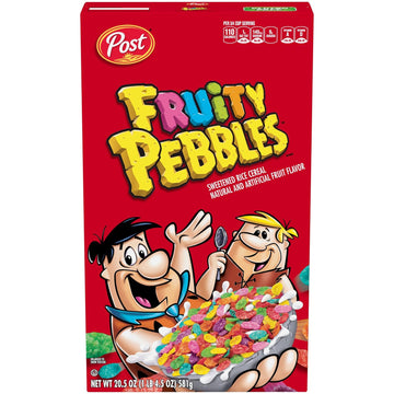 Post Fruity Pebbles Gluten Free Breakfast Cereal, 20.5 Ounce Box