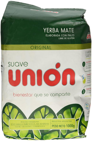 Union Yerba Mate Con Palo (Suave) 1Kg / 2.2Lb