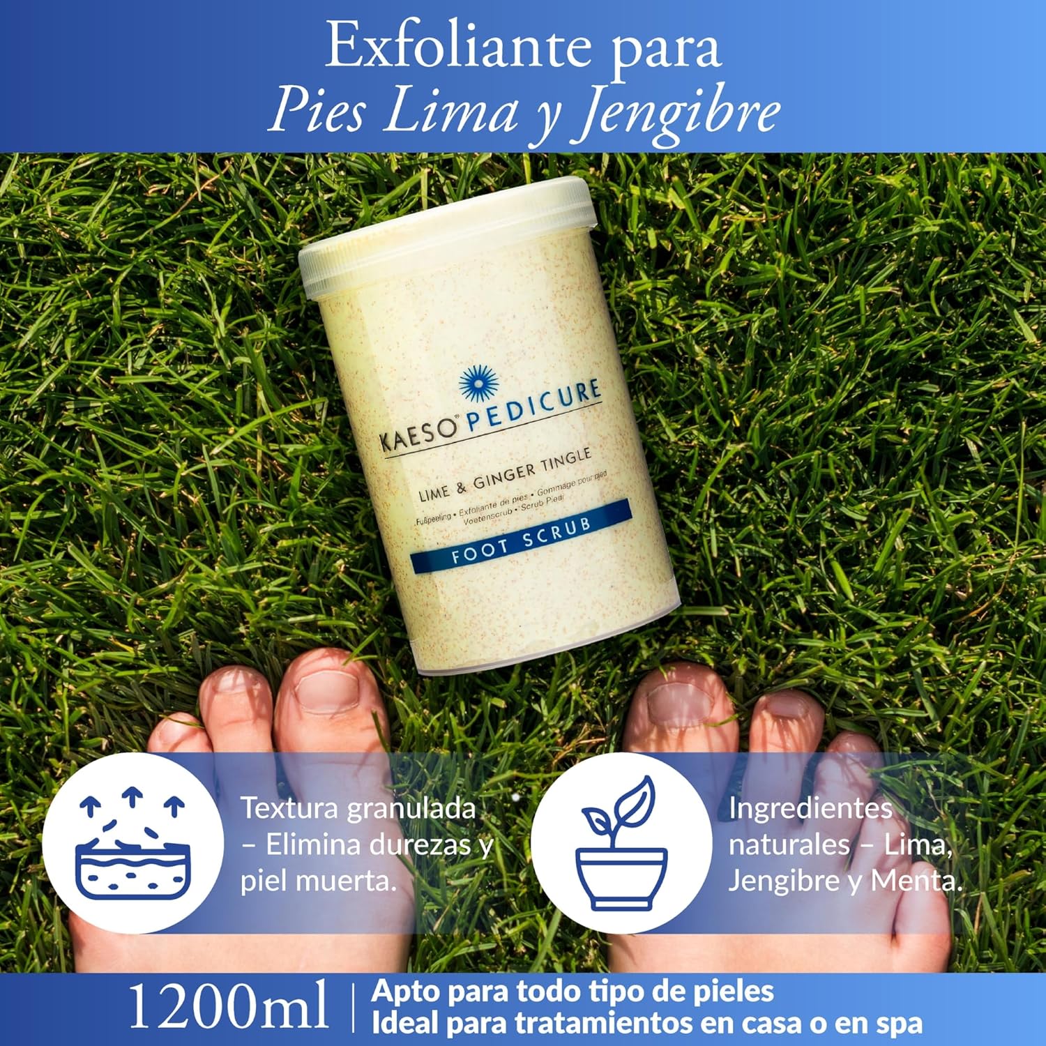 Kaeso Lime And Ginger Tingle Foot Scrub 450 Ml