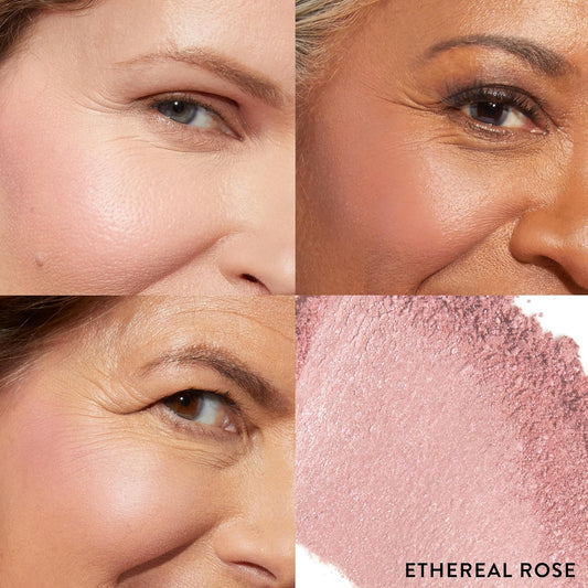Laura Geller New York Baked Blush-N-Brighten Marbleized Blush For Cheeks - Summer Orchid - Natural Finish - Buildable Color