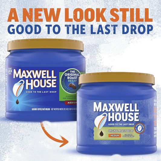 Maxwell House The Original Roast Decaf Medium Roast Ground Coffee (29.3 oz Canister)