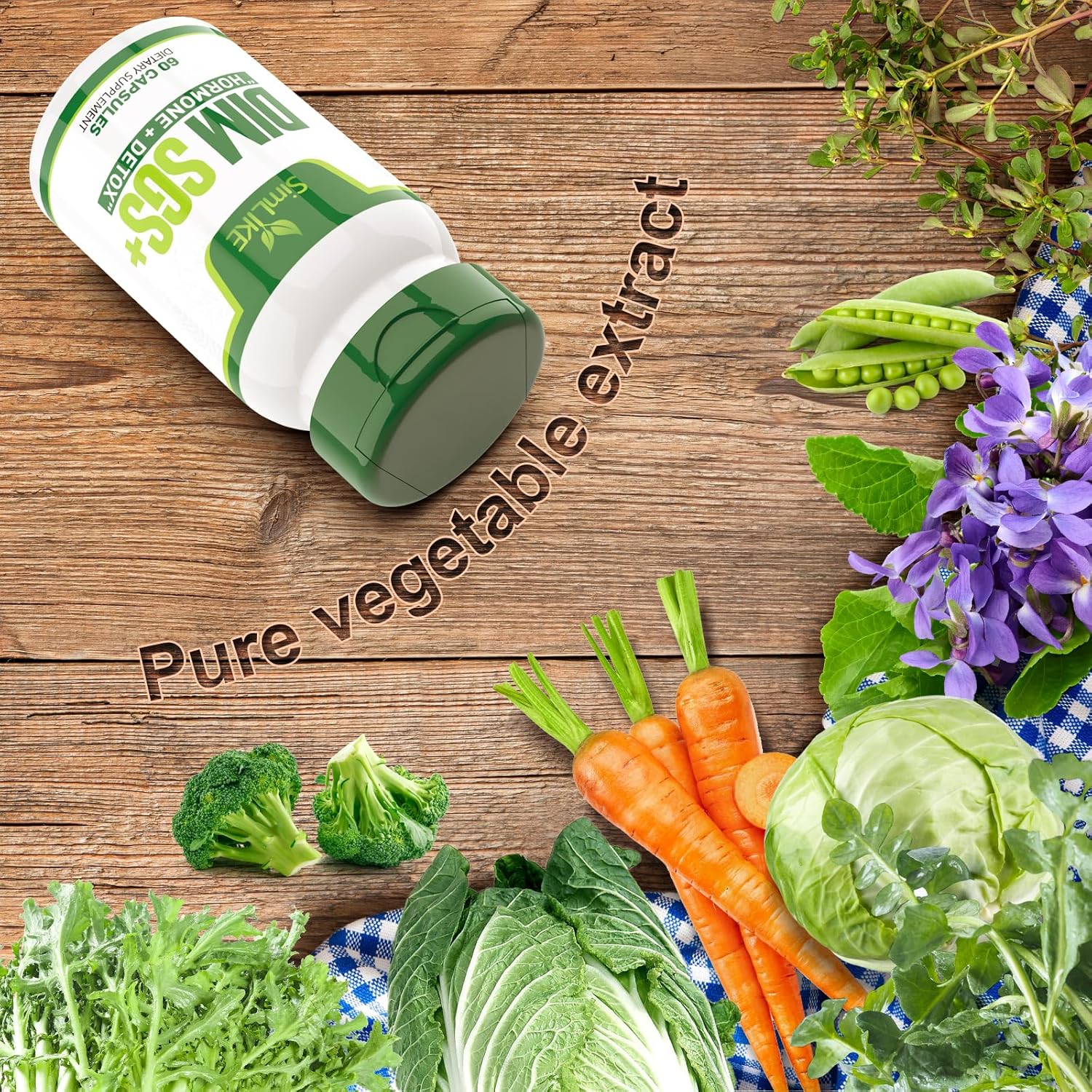 Nutraceuticals - Dim Sgs +, Hormone + Detox (60 Capsules) : Health & Household