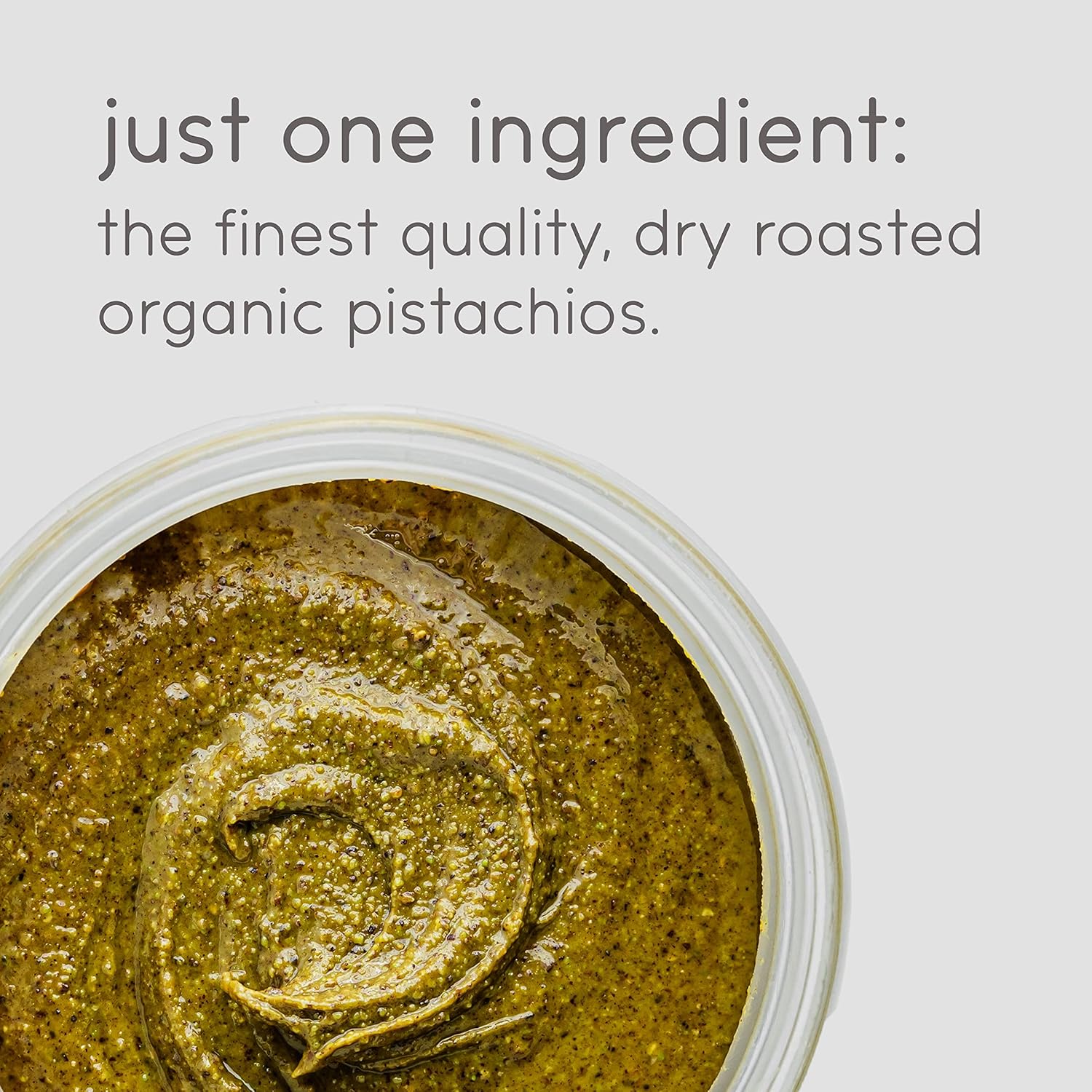 Nomz Pistachio Nut Butter, One-Ingredient, Clean, Organic, Vegan, Paleo, Smooth & Creamy, Nutrient-Rich, 1 Glass Jar, 400G