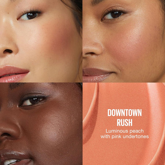 Maybelline Sunkisser Multi-Use Liquid Blush And Bronzer, Blendable, Longwear, Glowy Make Up, Downtown Rush, 1 Count