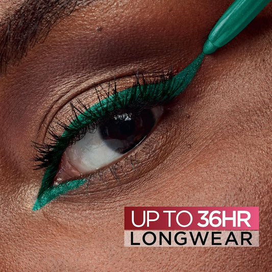 L'Oreal Paris Infallible Grip Mechanical Gel Eyeliner Pencil, Smudge-Resistant, Waterproof Eye Makeup With Up To 36Hr Wear, Emerald Green, 0.01 Oz