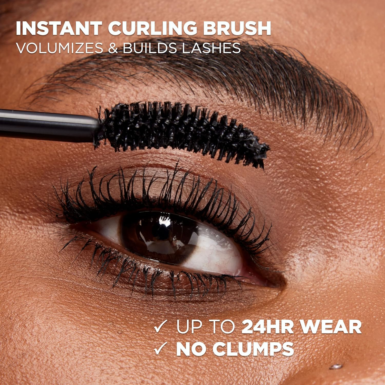 L’Oreal Paris Makeup Voluminous Mascara Original, Curved Brush Lifts & Builds Lashes Up To 5X Volume, Clump Free, Smudge Free, Black Brown, 0.28 Fl Oz : Loreal Mascara : Beauty & Personal Care