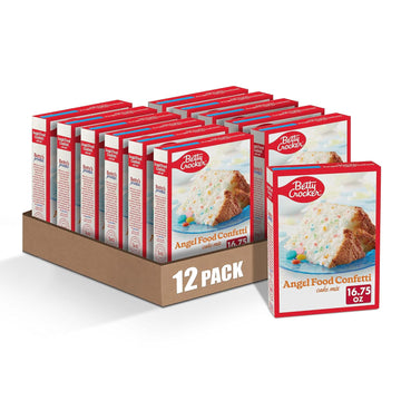 Betty Crocker Angel Food Confetti Cake Mix, 16.75 oz. (Pack of 12)