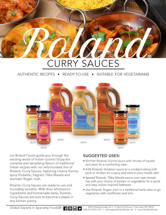 Roland Foods Tikka Masala Curry Sauce, Specialty Imported Food, 70-Ounce Jug