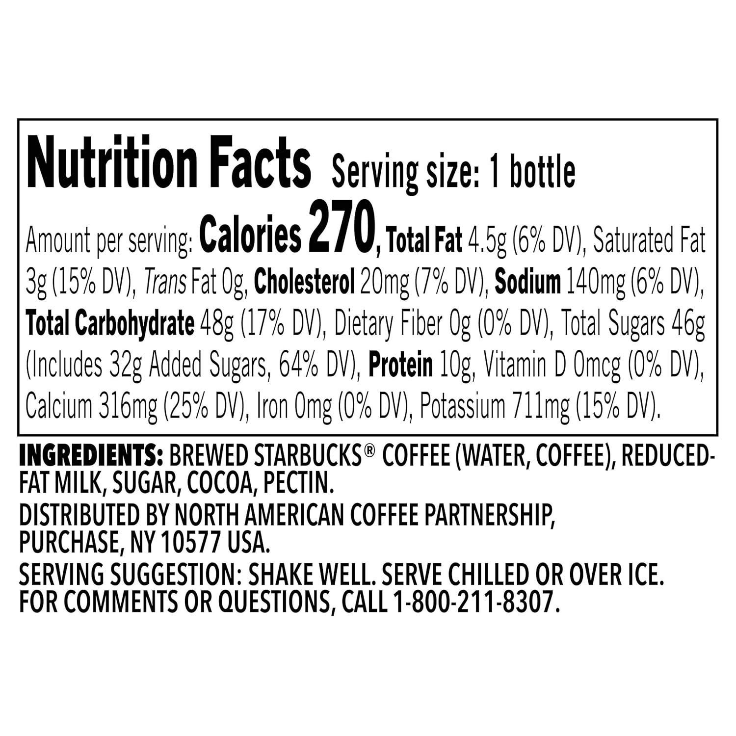 Starbucks Frappuccino Coffee Drink, Mocha, 13.7 Fl Oz Bottles (12 Pack)