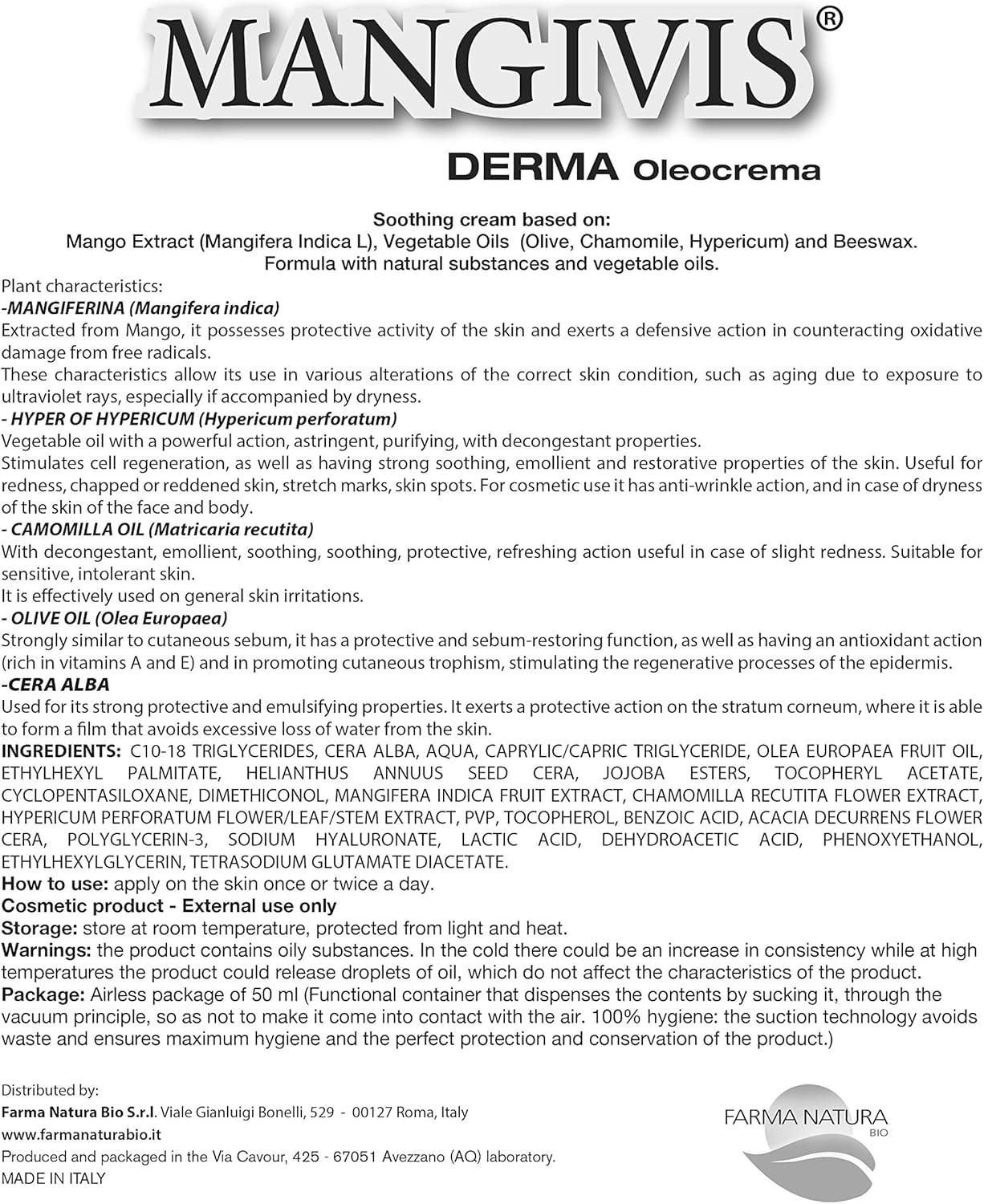 Mangivis Derma Oleocrema 50 Ml