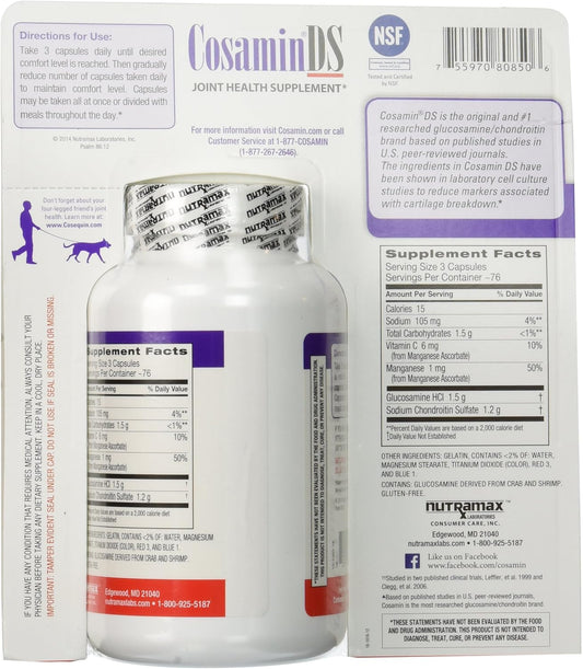 Cosamin DS - 2 Bottles, 230 Capsules Each