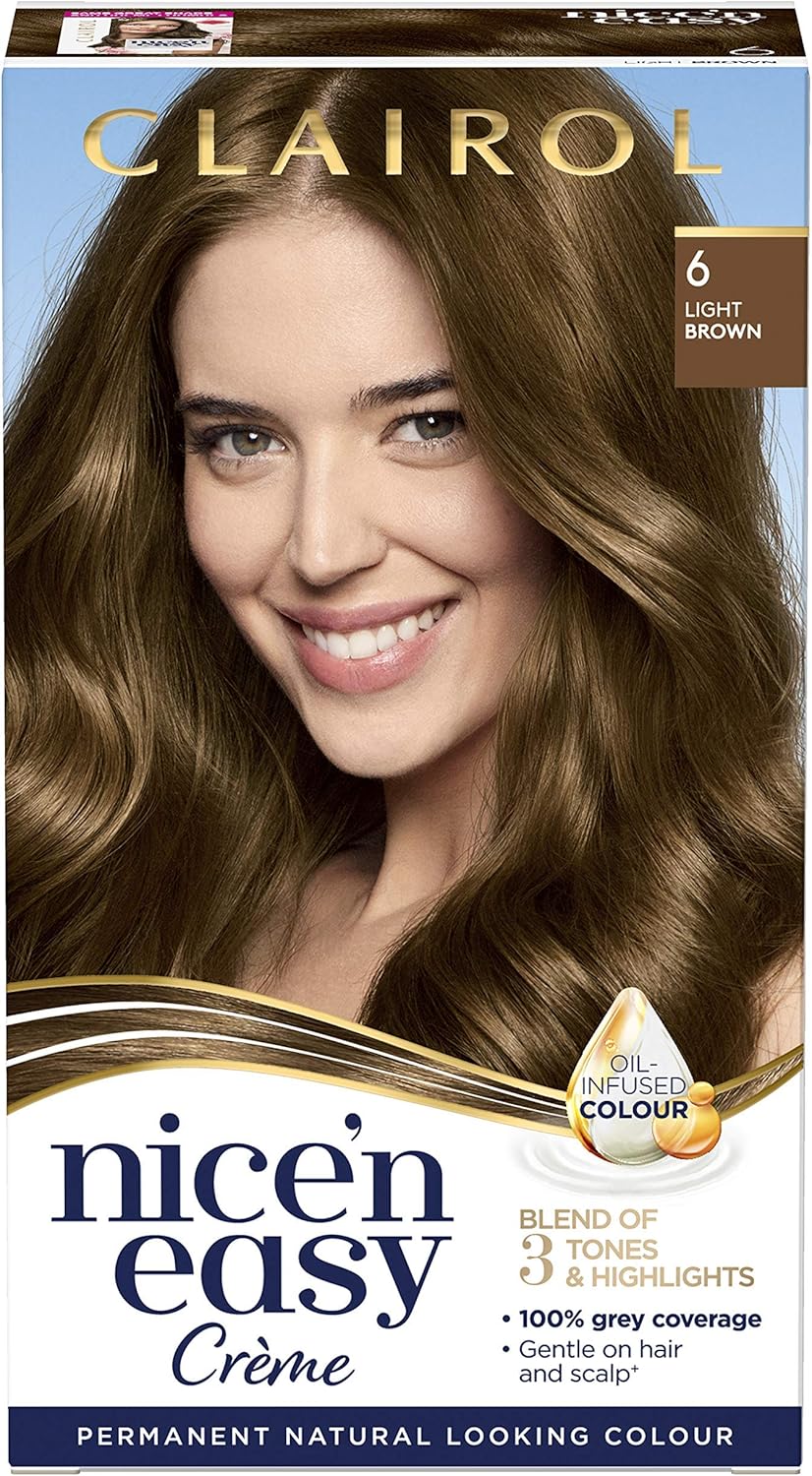Clairol Nice'n Easy Permanent Colour (6 Light Brown) + Root Touch Up (6 Light Brown) : Amazon.co.uk: Beauty
