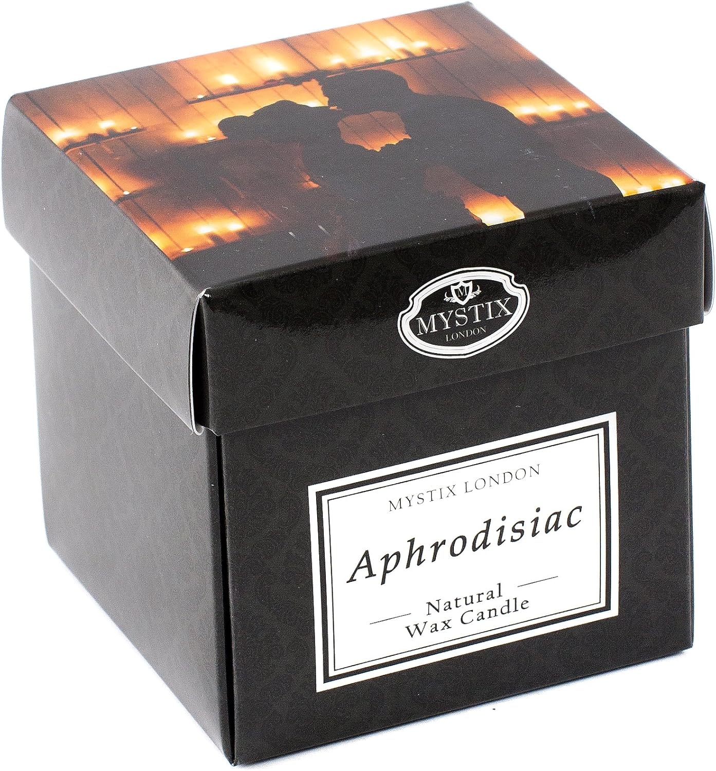 Mystix London | Aphrodisiac - Scented Candle Large 29Cl | Best Aroma For Home, Kitchen, Living Room And Bathroom | Perfect As A Gift | Reusable Glass Jar