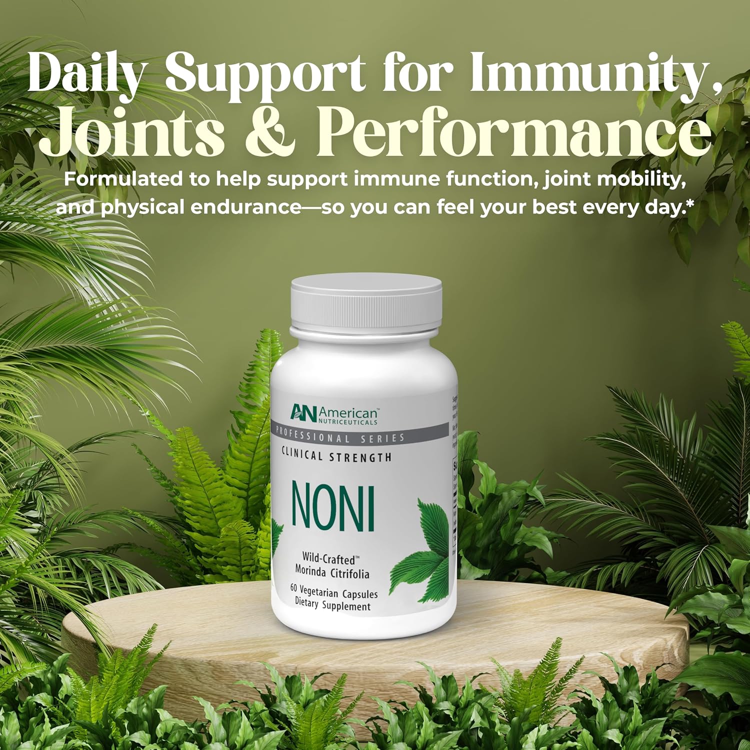 American Nutriceuticals – Noni – 60 Capsules – Powerful Adaptogen For Balanced Energy – 100% Whole Fruit Powder : Health & Household