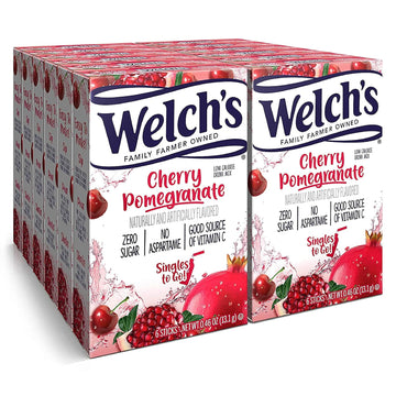 Welch'S Singles To Go Variety Pack, Watertok Powdered Drink Mix, Includes 4 Flavors, Grape, Passion Fruit, Strawberry Peach, Cherry Pomegranate, 1 Box (40 Servings)