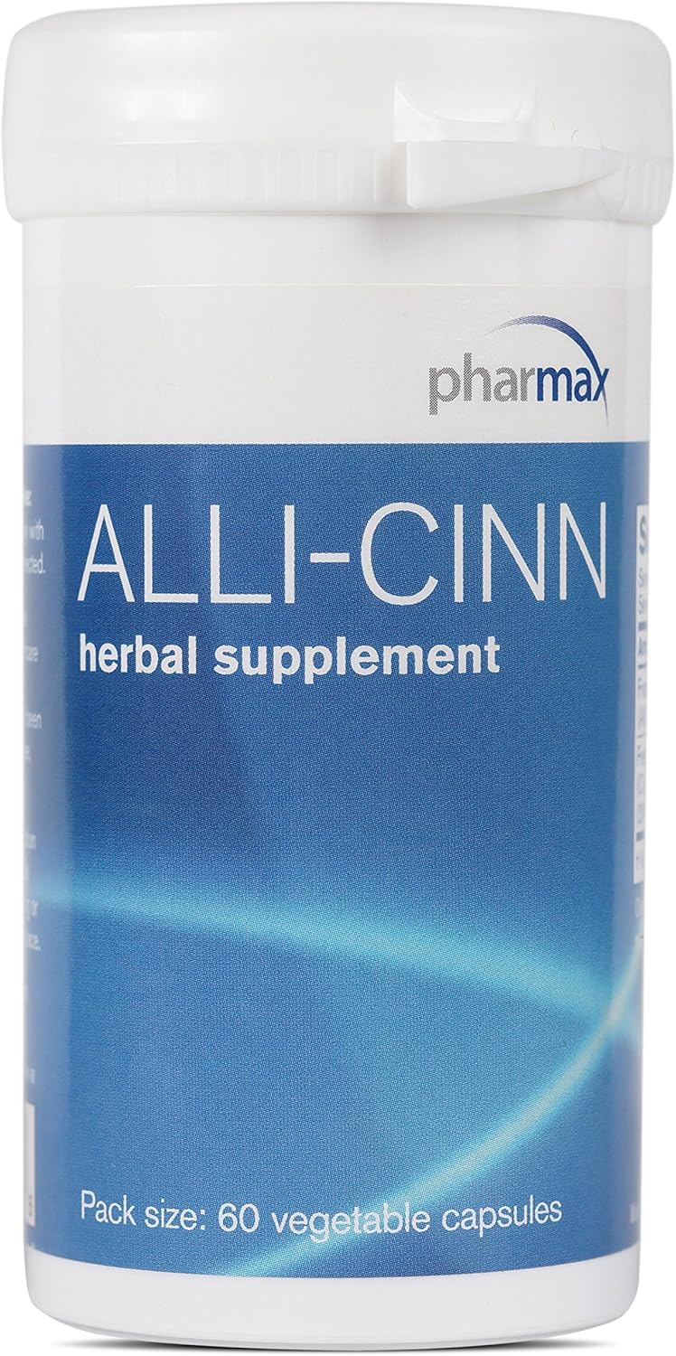 Pharmax Alli-Cinn | Garlic And Cinnamon To Support Immunity, Digestion, And Circulation | 60 Capsules