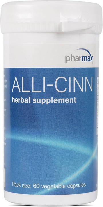 Pharmax Alli-Cinn | Garlic And Cinnamon To Support Immunity, Digestion, And Circulation | 60 Capsules