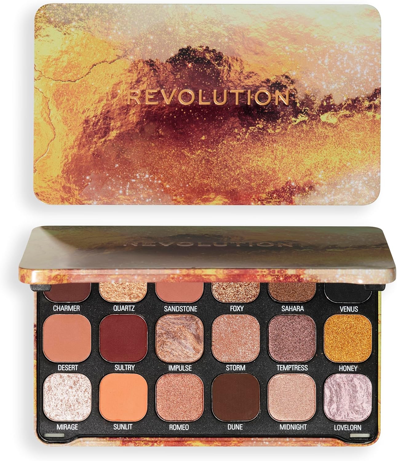 Revolution Beauty, Forever Flawless Eyeshadow Palette, 18 Pigmented Makeup Shades of Mattes & Shimmers, Vegan & Cruelty-Free, Bronze Temptation : Amazon.co.uk: Beauty
