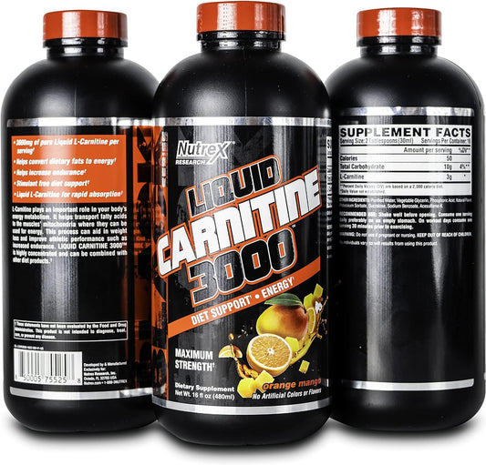 Nutrex Research Liquid Carnitine 3000 | Premium Liquid Carnitine, Fat