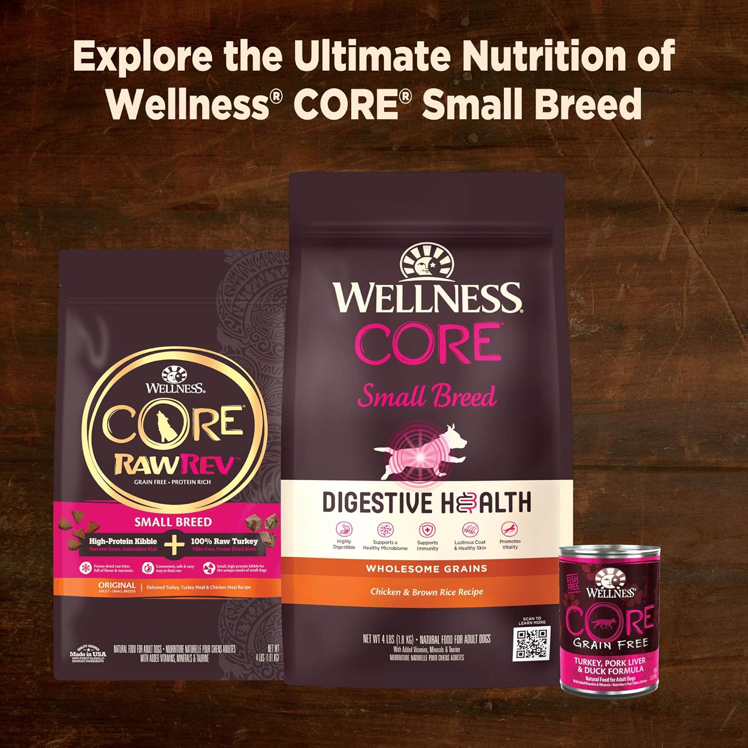 Wellness Core Grain Free Small Breed Mini Meals Chunky Variety Pack, 3 oz (Pack of 12)