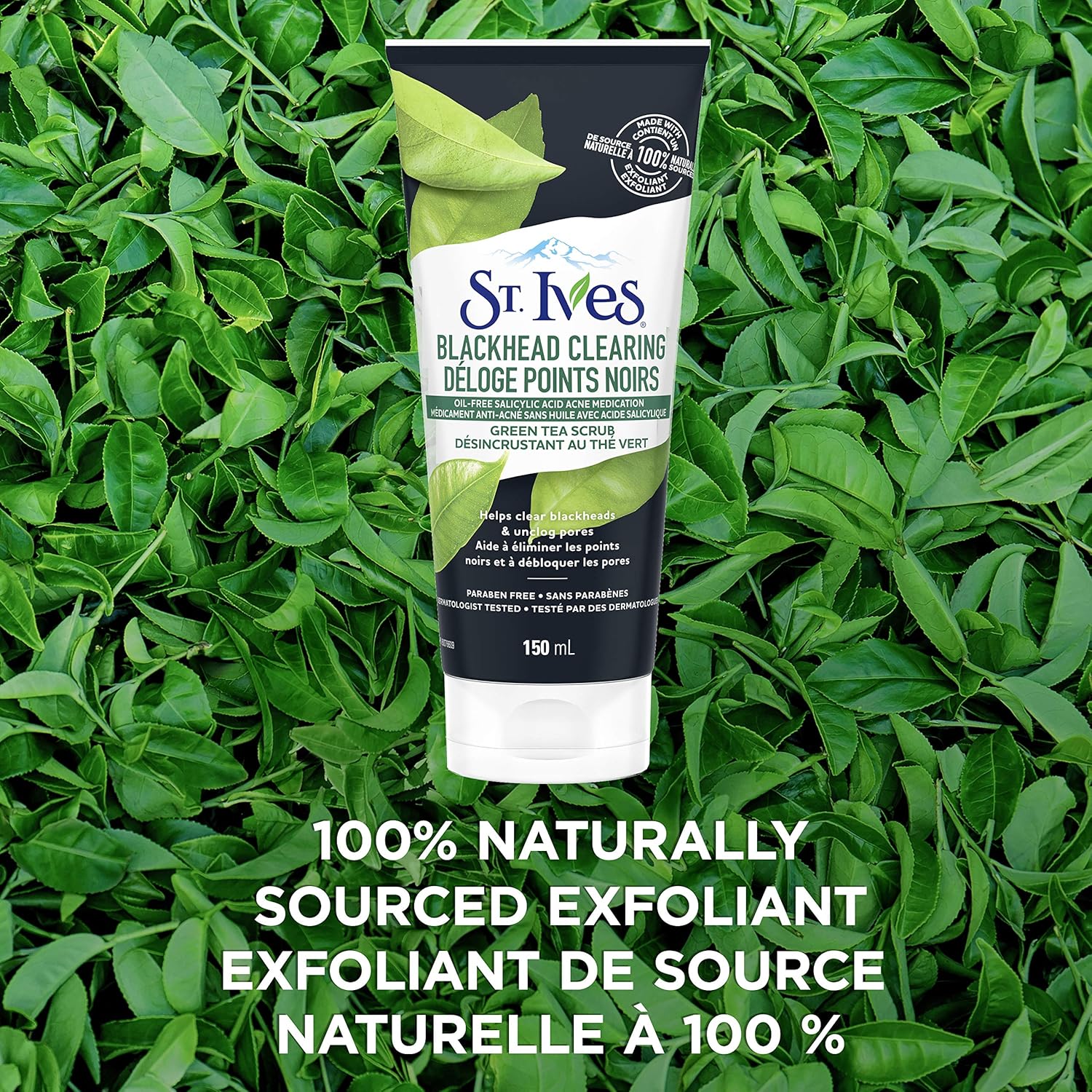 St. Ives Blackhead Clearing Green Tea Scrub, 150 Ml : Beauty & Personal Care
