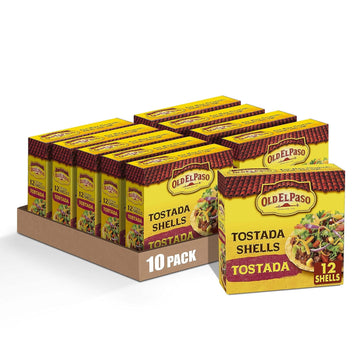 Old El Paso Tostada Shells, Gluten Free, 12-count, 4.5 oz. (Pack of 10)