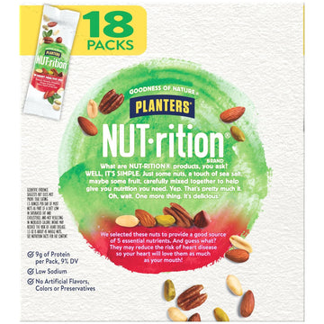 Planters Nutrition Heart Healthy Mix, 1.5 Ounce (Pack Of 18)