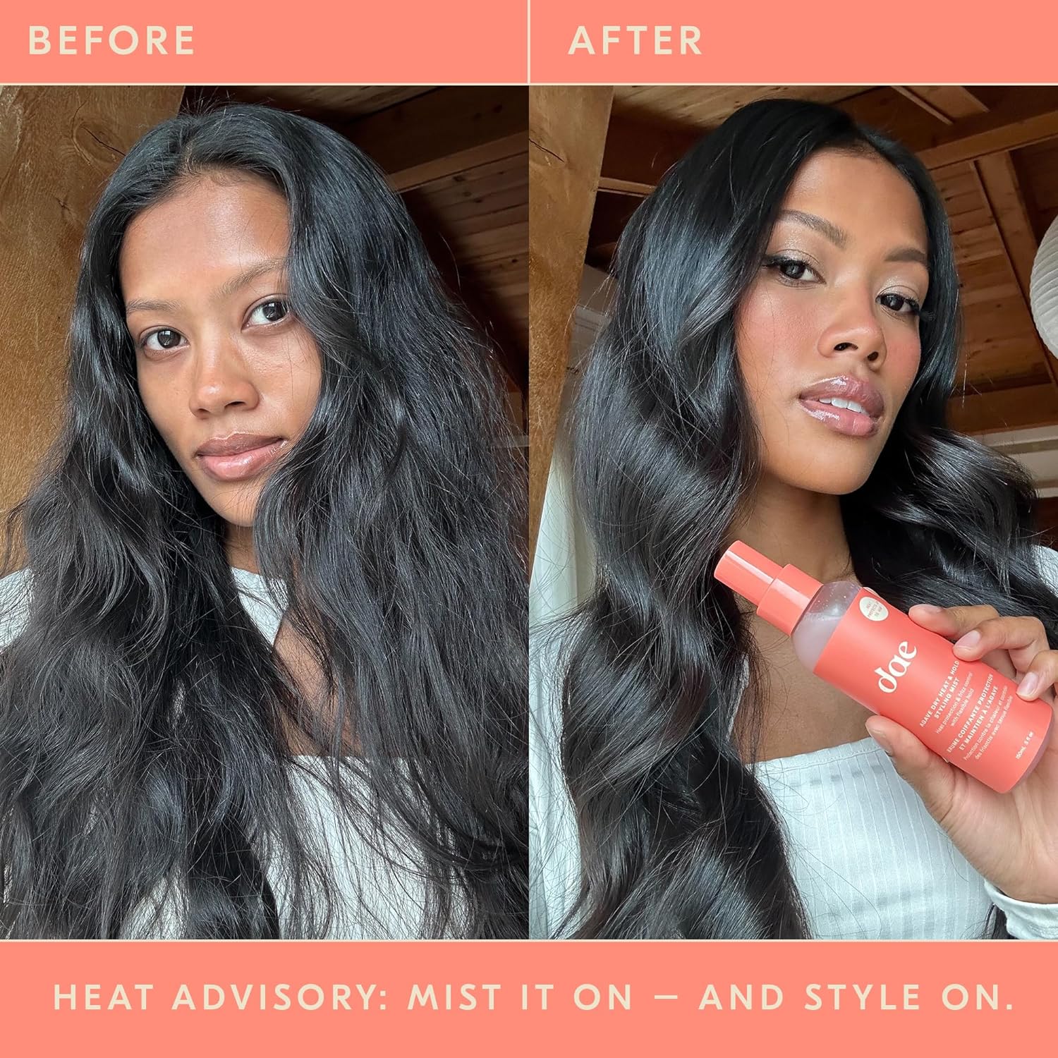 Dae Agave Dry Heat Protection Spray - Protects, Controls Frizz, Light Hold (5 Oz.) : Beauty & Personal Care