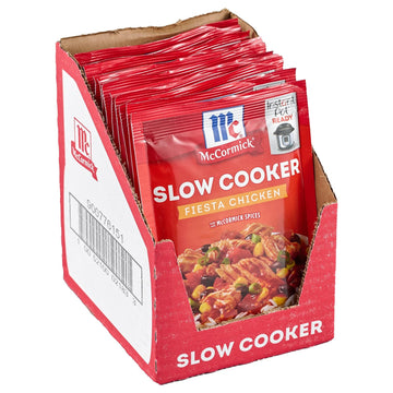 McCormick Slow Cooker Fiesta Chicken Seasoning Mix, 1.5 oz (Pack of 12)