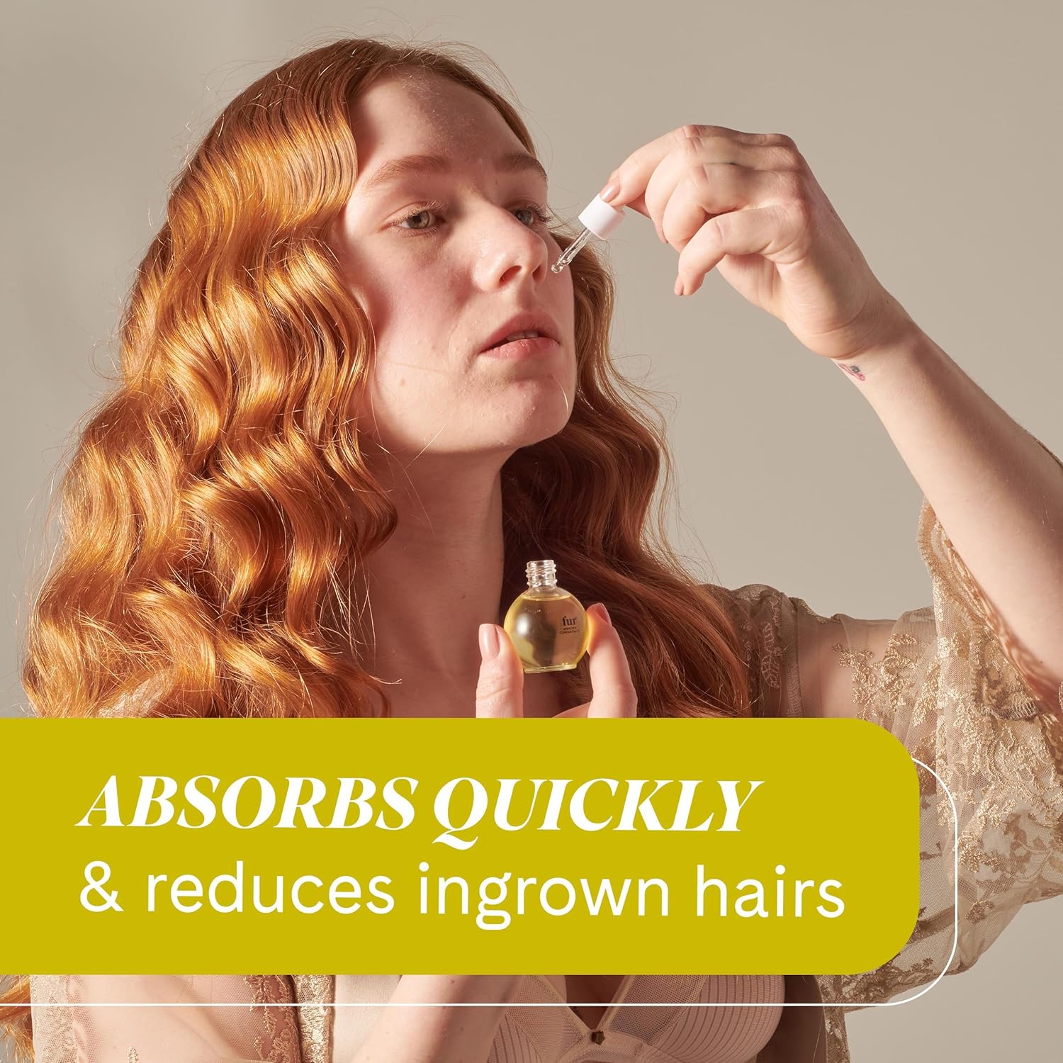 Fur Ingrown Concentrate: Exfoliating Oil Kit For Your Hair And Skin To Smoothe, Soothe, And Treat Ingrown Hairs - O.5 Fl. Oz. : Beauty & Personal Care